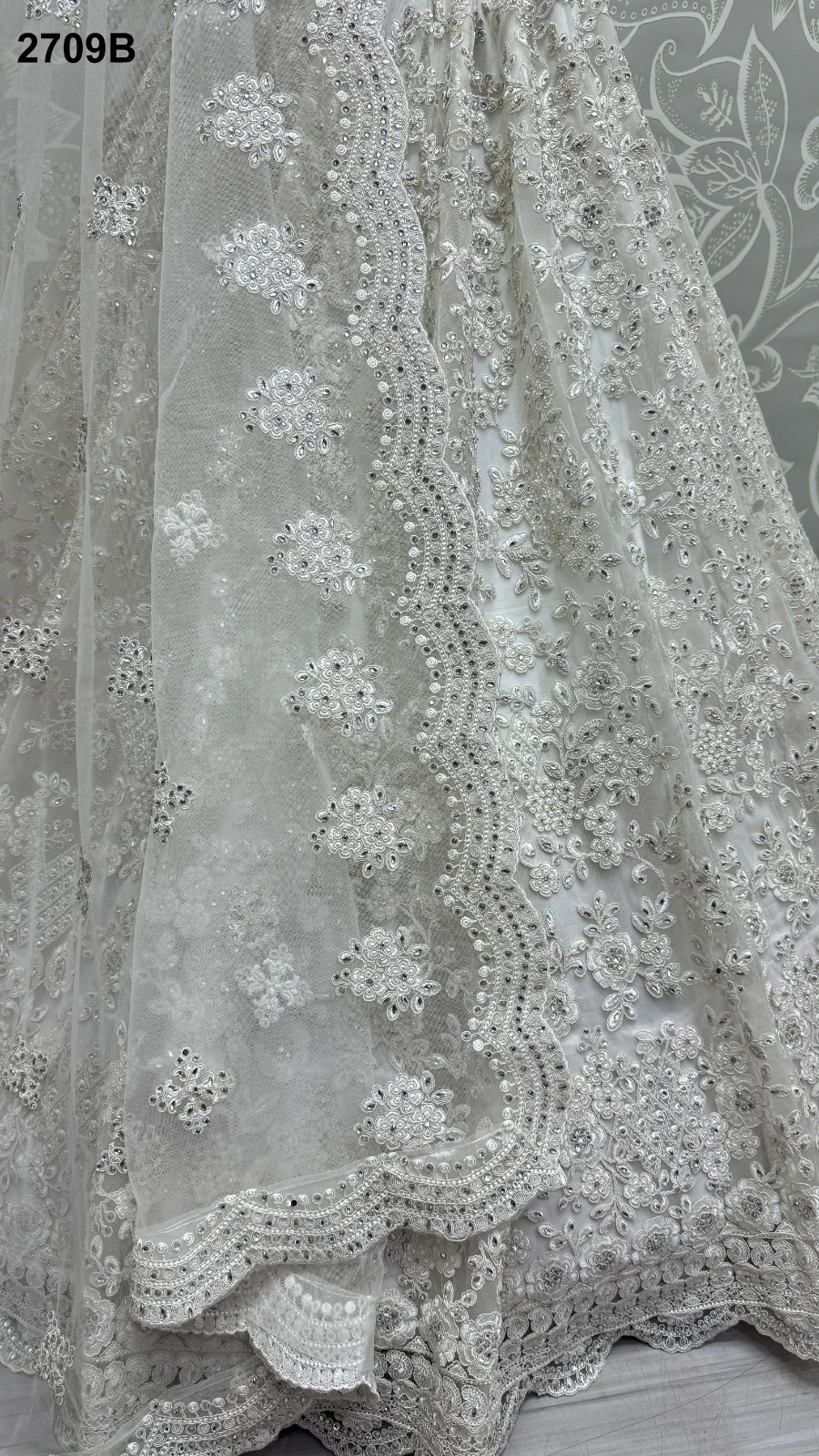 Anjani Art 2709A &amp; 2709B Heavy Net Wholesale Lehenga Catalog — Wholesale Lehenga, MPA wholesale from Surat — view 4
